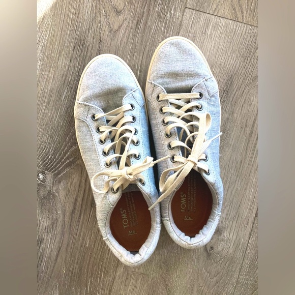 Gray Toms Men Size 8 - Picture 4 of 6